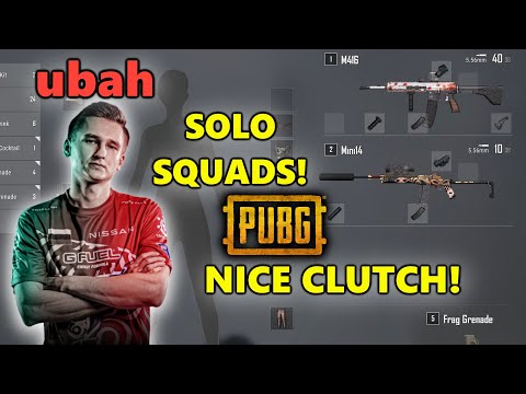FaZe ubah - NICE CLUTCH! - SOLO SQUADS! - M416 + Mini14 - PUBG