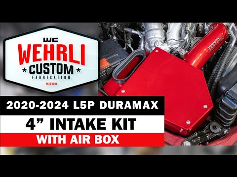 WCFab 2020 - 2025 L5P Duramax 4" Intake Kit with Air Box