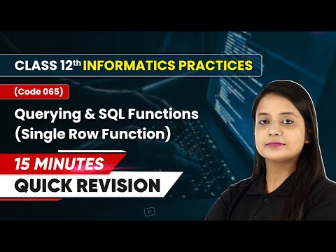 15 Minutes Masterclass Quick Revision Data Handling Using Pandas I Class 12 IP Code 065