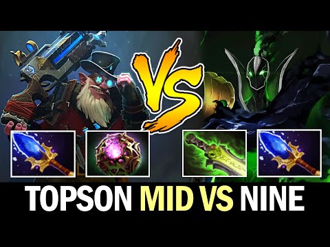 TOPSON mid vs NINE - SCEPTER Build Sniper vs Ethereal Blade Rubick