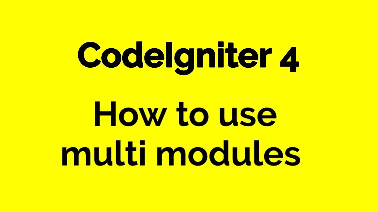 CodeIgniter 4 HMVC - How to use other Modules in CodeIgniter 4 - Multi Modules