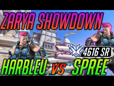 [Overwatch] Zarya Showdown! HARBLEU vs. SPREE 4616 SR