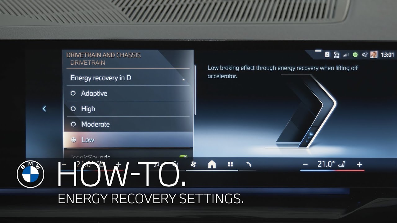 How-To: BMW Energy Regeneration Settings.