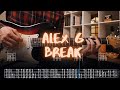 Break Alex G Сover Guitar Tab Lesson Tutorial