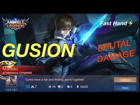 Fast Hand Combo Gusion New Season 16-Mobile Legend:Bang Bang