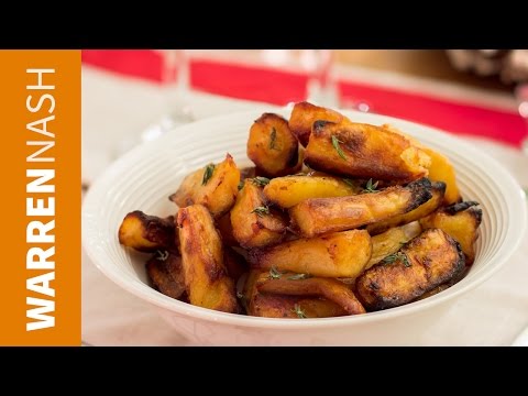 Roast Parsnips Recipe with Honey - 60 Second Vid - Recipes by Warren Nash