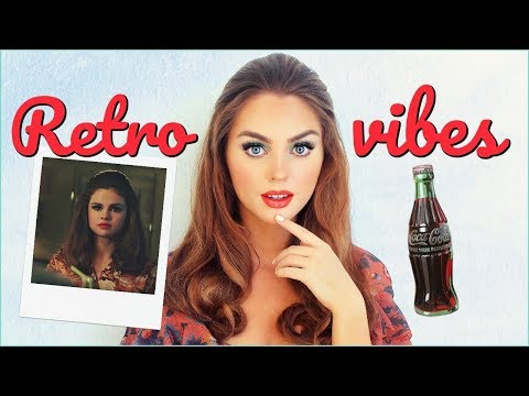 RETRO Makeup Hair & Outfit | 70's Selena Gomez Bad Liar Tutorial 