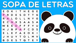 Sopa de Letras Los ANIMALES Parte 1 Encuentra las Palabras Ocultas en 20 Segundos Juego Infantil