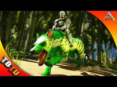 ARK GIANT RIDEABLE HYAENODON! HYAENODON BREEDING AND MUTATIONS! Ark Survival Evolved