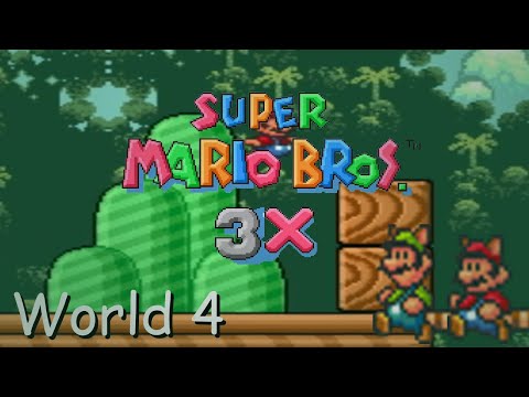 Walkthrough (SMW Hack) Super Mario Bros 3X - World 4.