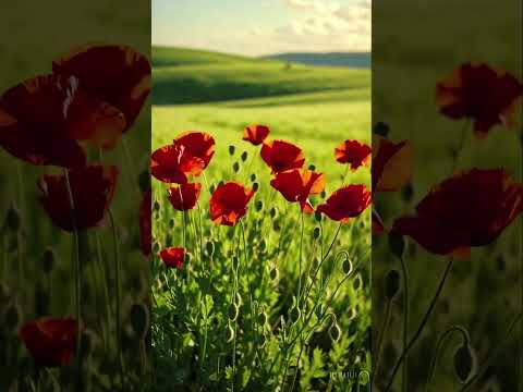 
Petits Coquelicots au Soleil  