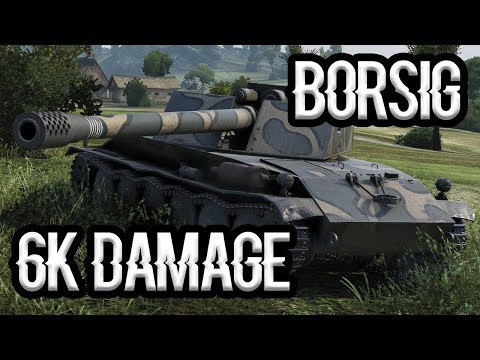 Rhm. Borsig Waffentrager - 7 Kills 6100 Damage - World Of Tanks
