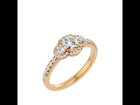 Inel de Logodna Trilogy Breathtaking Briliant Aur 18k Diamante Naturale - Brigitte