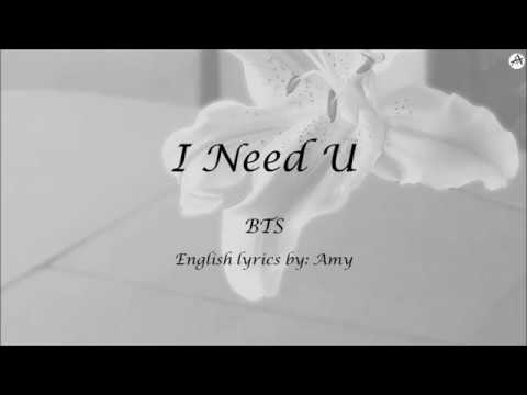 I Need U - English KARAOKE - BTS