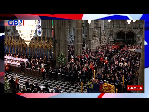 Choir of Westminster Abbey and the Chapel Royal St James sing at the funeral of Queen Elizabeth II