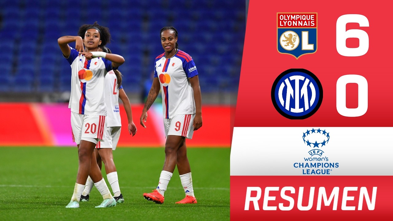 LYONNES APLASTÓ 6-0 a INTER MILAN y escala al liderato | Women’s Champions League