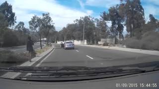 Woman Jumps Out Of Moving Car | California