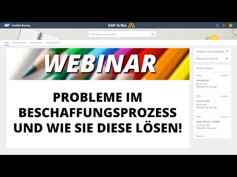 Webinar: Typische Probleme im Beschaffungsprozess und wie Sie diese beseitigen