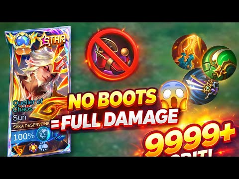 Sun Full Damage Build 2026 (NO BOOTS) INSANE DAMAGE (immortal solo rank)