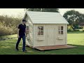 Kids Outdoor Playhouse Assembly Video By Whole Wood Playhouses