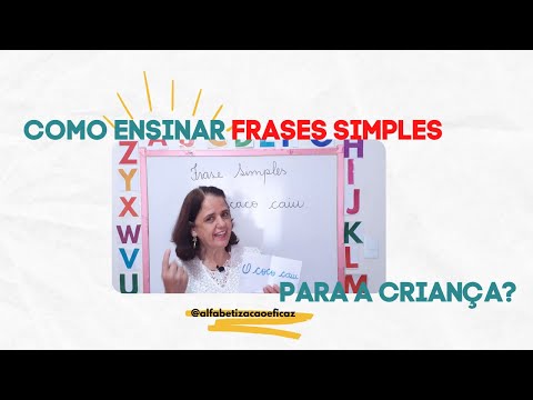 Como ensinar frases simples para a criança?