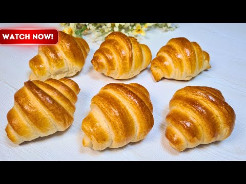 Easy Homemade Croissant with Nutella | Flaky and Buttery Recipe