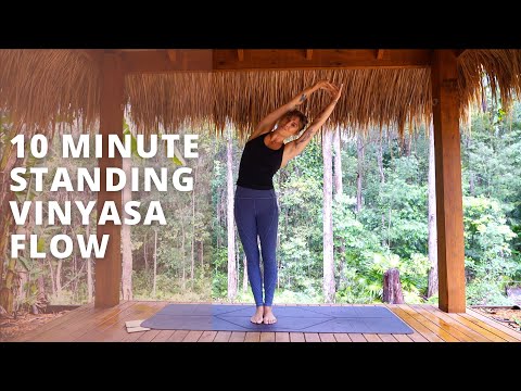10 MINUTE STANDING VINYASA FLOW | Gentle and easy.. Ashley Freeman