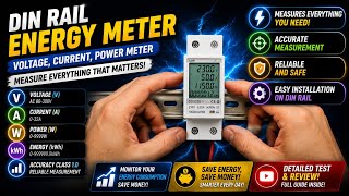 Einphasiger DIN-Schienen-Energiezähler im Test: Voltmeter, Amperemeter, Wattmeter