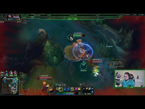 Singed and Draven bot lane matchup singed support in the bronze climb of season 11