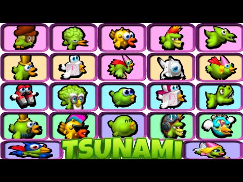 Zombie Tsunami ALL birds #zombietsunami