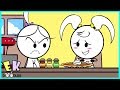 Emma Kate Baking Pumpkin Pie Emma Gets A Pie In The Face EK Doodles Cute Funny Cartoon