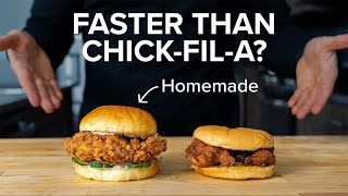 Can I make Chick-fil-A's Original Chicken Sandwich FASTER than ordering one?