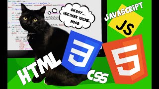 HTML, CSS and JavaScript with cat