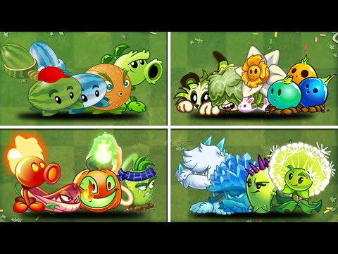Team (Melon pult + Winter Melon) & 10 Team Plant Vs Team Zombie Level 15 - PvZ 2 Team Plant M200