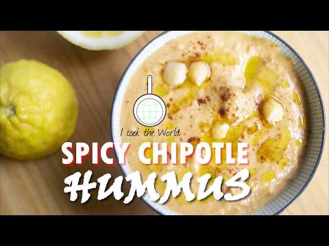 Hummus Recipes - Spicy Chipotle Hummus - Chickpea Recipe