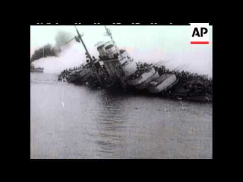 WORLD WAR NAVAL SCENES and OTHER MATERIAL - NO SOUND