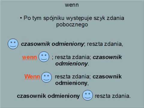 Spójnik "wenn" - znaczenie, szyk zdania i konteksty