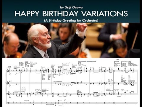 [93rd Birthday!] John Williams: Happy Birthday Variations (1995) orchestral score reduction
