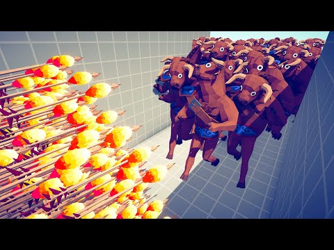 100x MINOTAURS ARMY vs EVERY DUO GODS - Totally Accurate Battle Simulator TABS