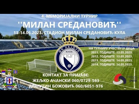 Memorijalni Turnir "Milan Sredanović" Kula // Žarkovo - AF Sombor