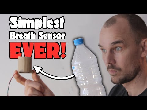 Simplest Breath Sensor for a MIDI Wind Instrument EVER - From a plastic water bottle.