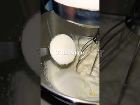 Homemade cool whip only 3 ingredients! #dessert#coolwhip#whipit#shortsclip#subscribe #shortscooking