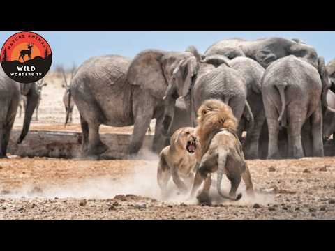 Elephants and Giraffes: The Giants' Journey to Survival #wildanimals | Wild Wonders TV