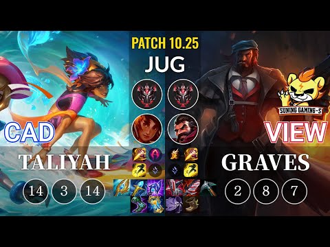 HLE CaD Taliyah vs SG-S View Graves Jungle - KR Patch 10.25