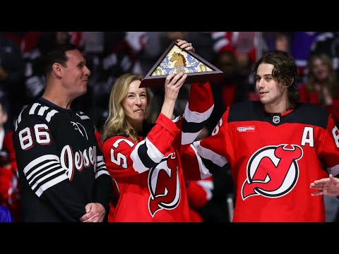 NJ Gov. Mikie Sherrill booed at Devils game honoring US Olympic hockey hero Jack Hughes.