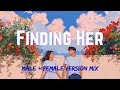 Finding Her Male Female Remix Emotional Mashup 2025 TheDhanushEditz