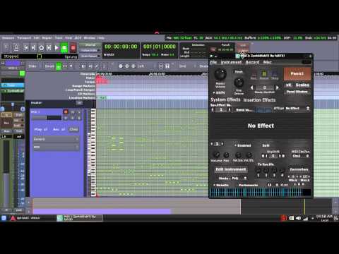 ZynAddSubFX-LV2 Test #2 (Ardour3)