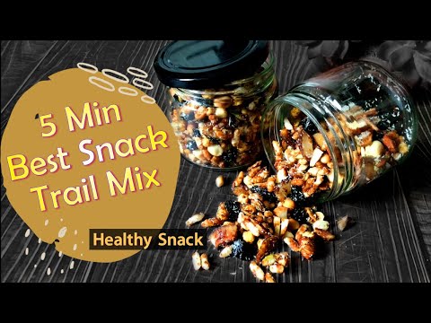 5 Min Healthy Snack Recipe | How to make Quick Mixed Nuts Seeds Jaggery Trail Mix | Best Snack idea