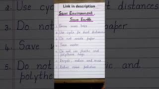 Save Environment, Save Earth