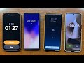 IPhone 17 PM Vs Samsung Z Fold 7 Vs Xiaomi 15U Vs Moto RAZR 60U Alarm Clock Timer Alert Sounds